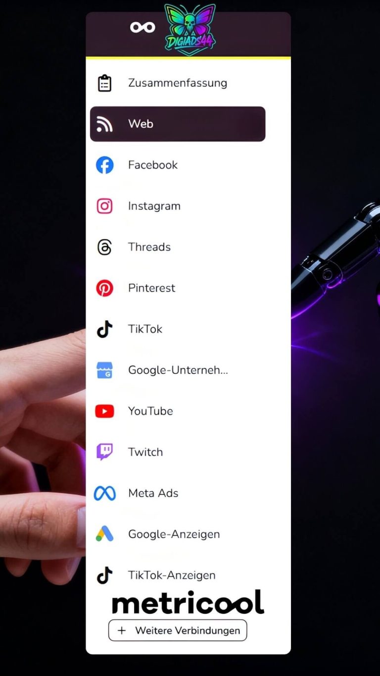 DigiAds44 Social Media Plattformen DigiAds44 Metricool Social Media Plattformen Netzwerk