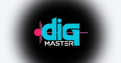 Dig Master: Creative Sound Design Dig Master Projekt Logo – Der Künstlername von Dennis Dickmann für individuelle Musikproduktionen bei DigiAds44