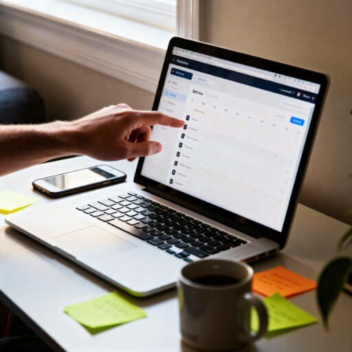 Für Selbständige optimiert DigiAds44 Selbständige Dashboard - Laptop Management Solo Freelancer