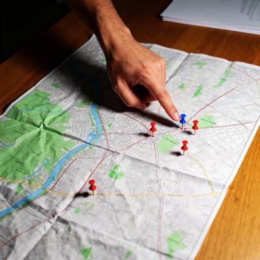 Hilfe für lokale KMU DigiAds44 Hilfe KMU - Lokale Pins Karte kleine Unternehmen Duisburg