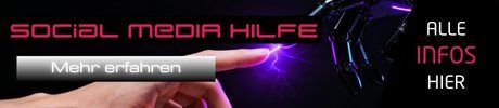 Social Media Hilfe - Kanäle effizient nutzen Neon-Banner „SOCIAL MEDIA HILFE" - Effiziente Kanäle mit DigiAds44